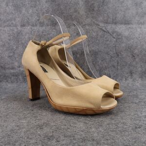 Claudia Ciuti Shoes Womens 8.5 Pumps Heels Platform Fashion Leather Ankle Strap